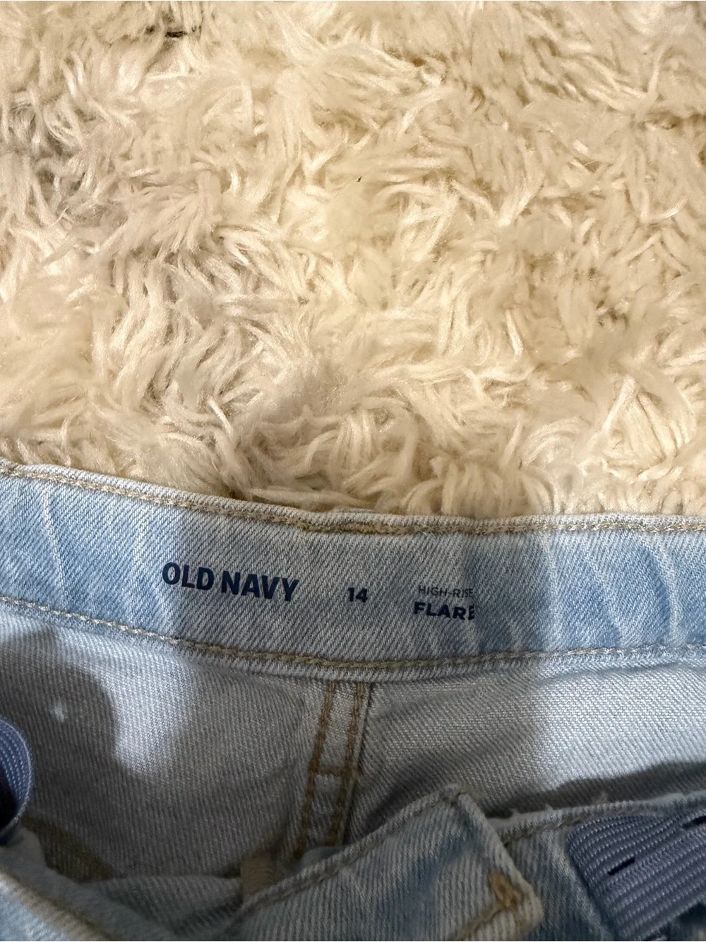 Light Blue Distressed Flared Girl’s Jeans